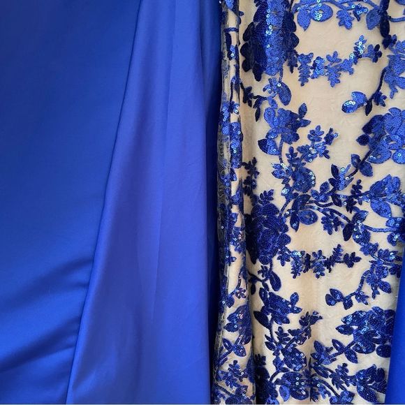 Terani Couture royal blue prom dress / evening gown 12 - Picture 10 of 13